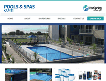 Tablet Screenshot of poolsandspaskapiti.co.nz